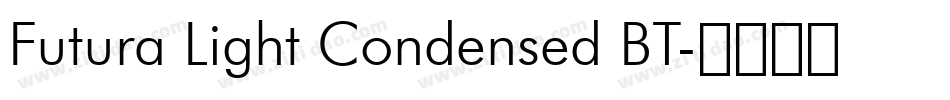 Futura Light Condensed BT字体转换